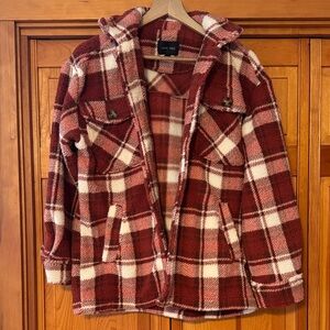 Love Tree Flannel Coat